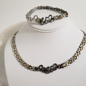 Stainless Steel Silver/Gold Love ❤️ Necklace